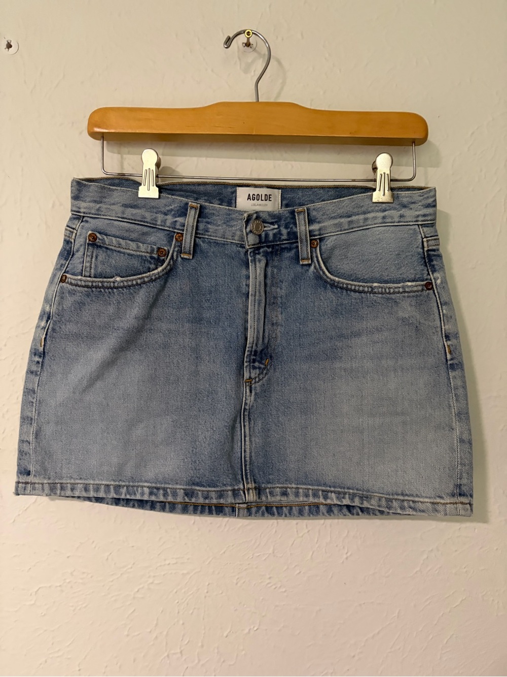 Agolde Denim Mini Skirt Size 27